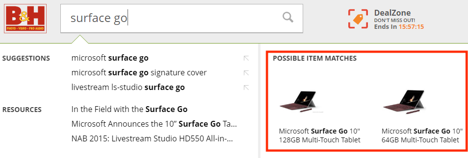 B&HでSurface Go売ってるの見つけた